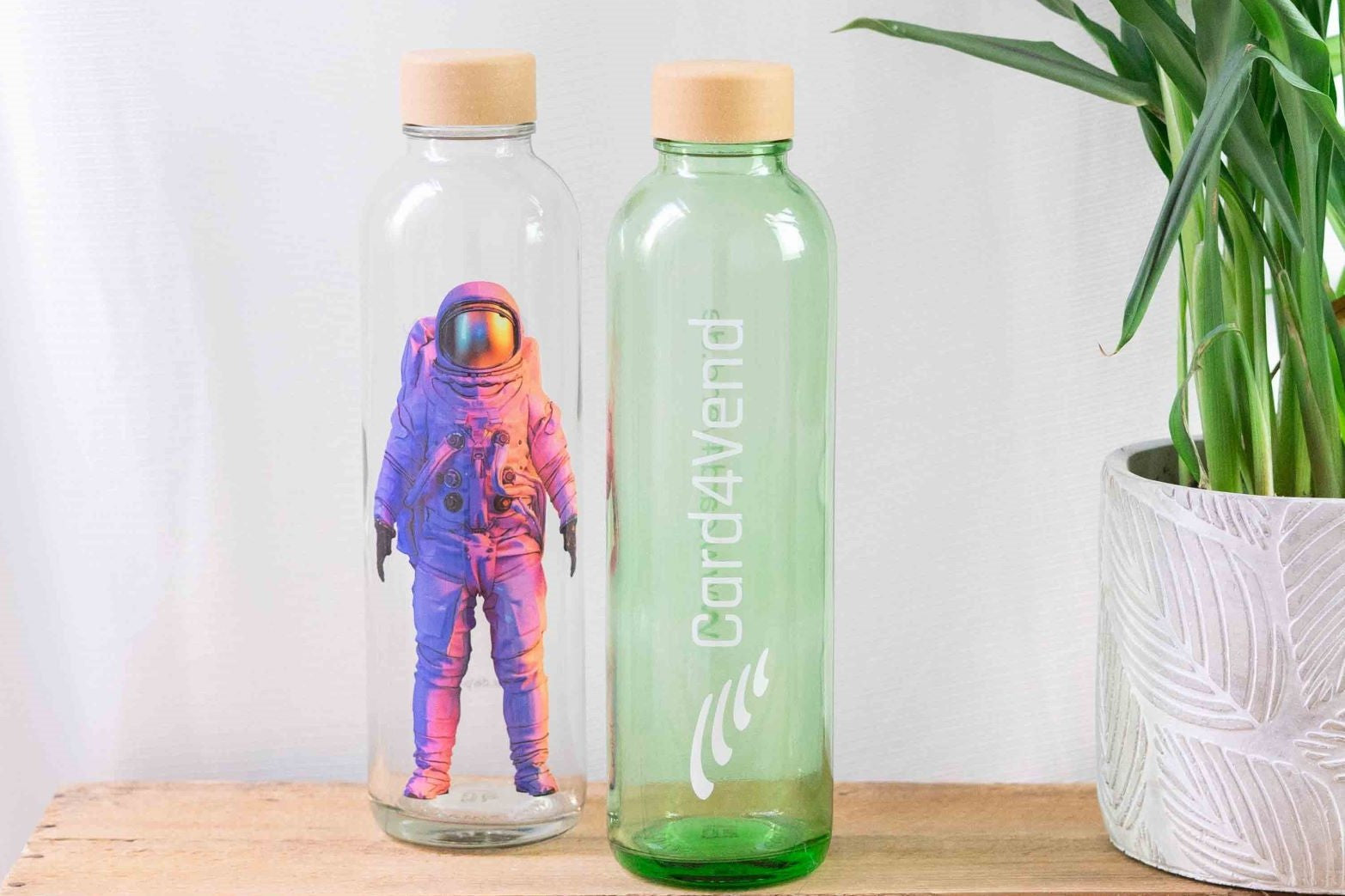 nachhaltige Carry bottles als bedrucktes Werbemittel