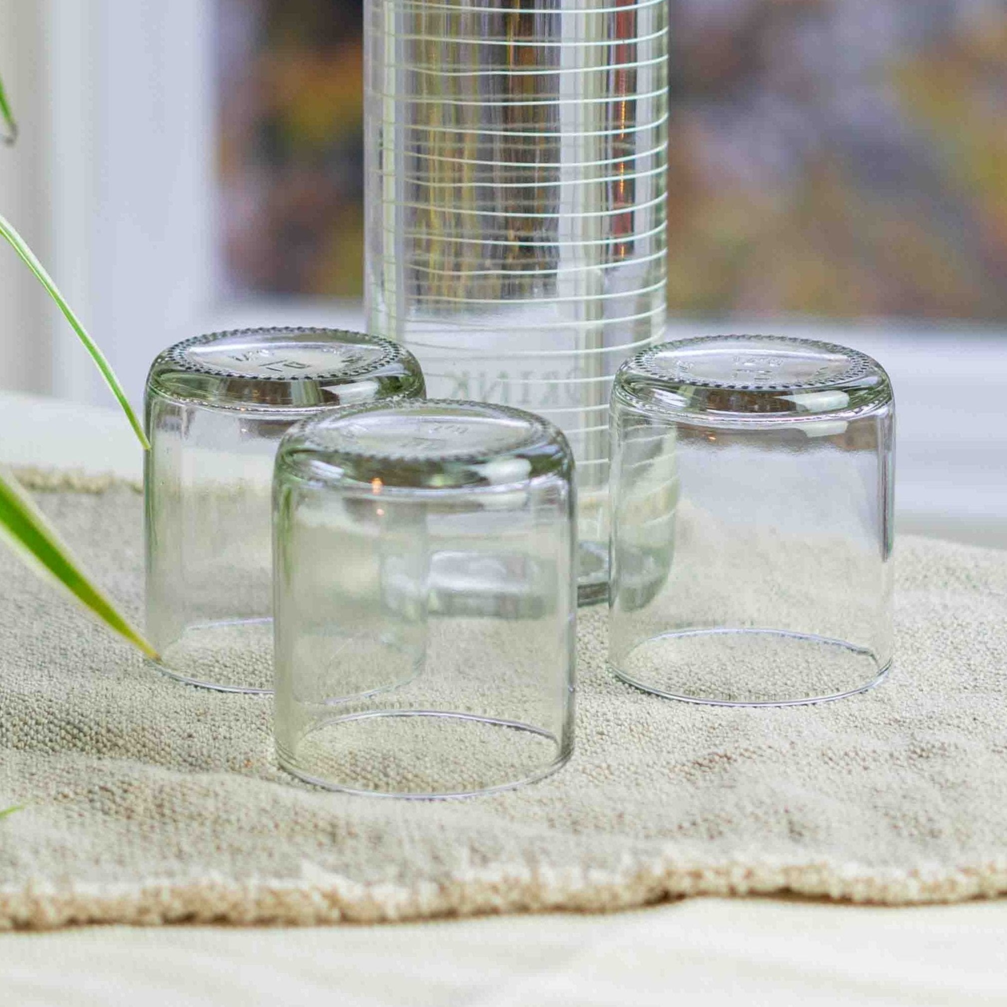 CARRY GLASS 180 ml Trinkglas 3er Set - UPCYCLING