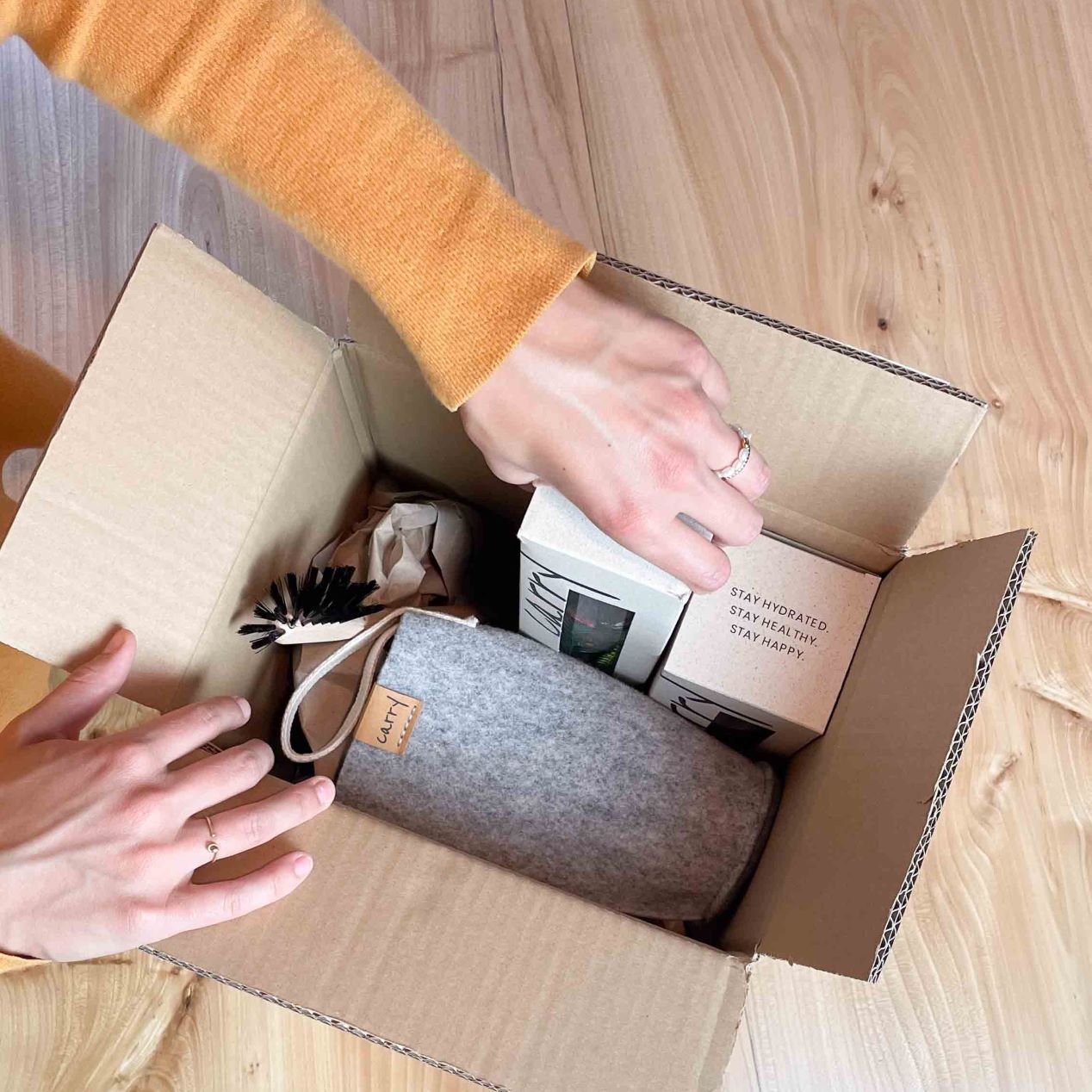 Carrybottles ermöglicht dir eine individuelle Konfektionierung nach deinen Wünschen