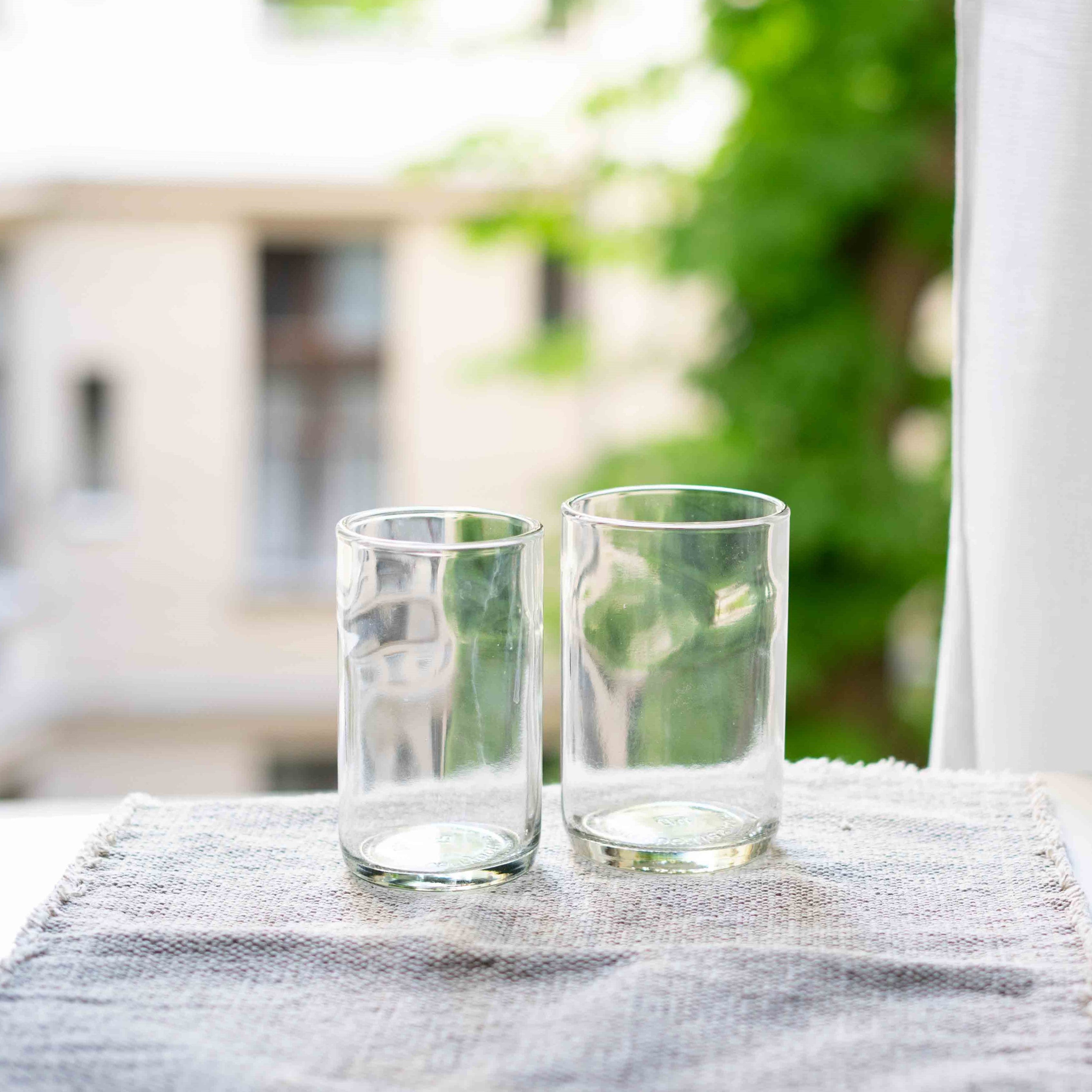 CARRY GLASS 400 ml Trinkglas 2er Set - UPCYCLING
