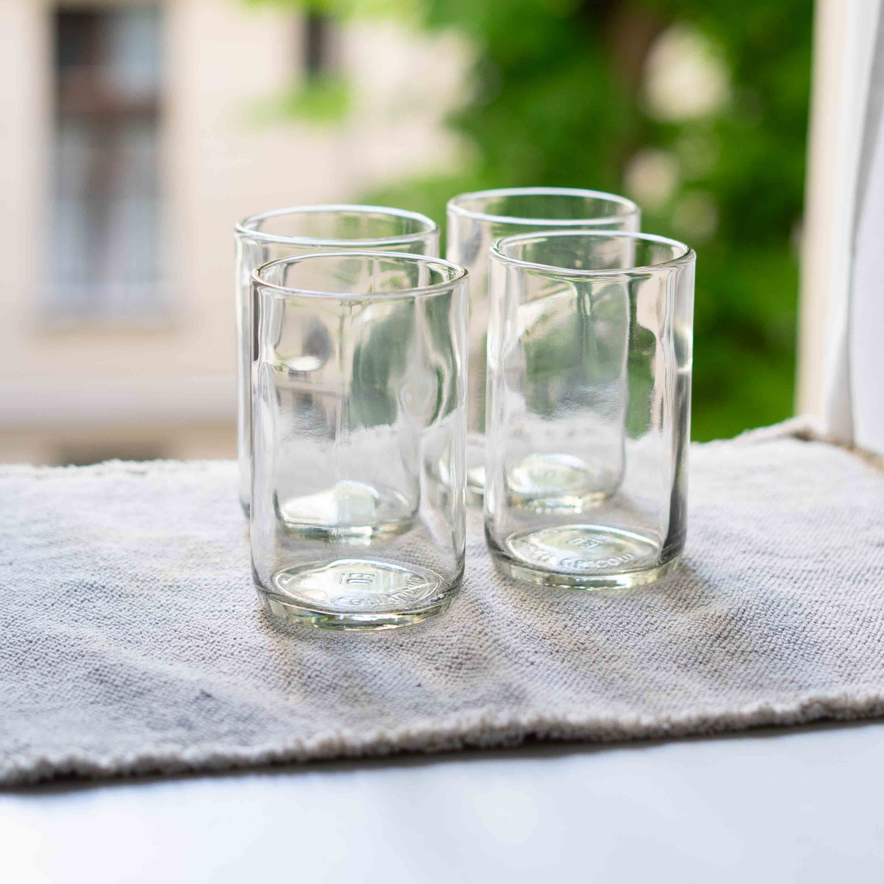CARRY GLASS 400 ml Trinkglas 4er Set - UPCYCLING