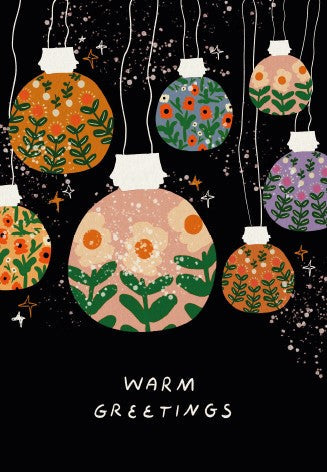 Warm greetings A6 Postkarte