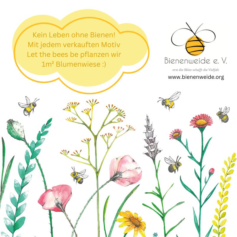 LET THE BEES BE 0,7 l Glasflasche