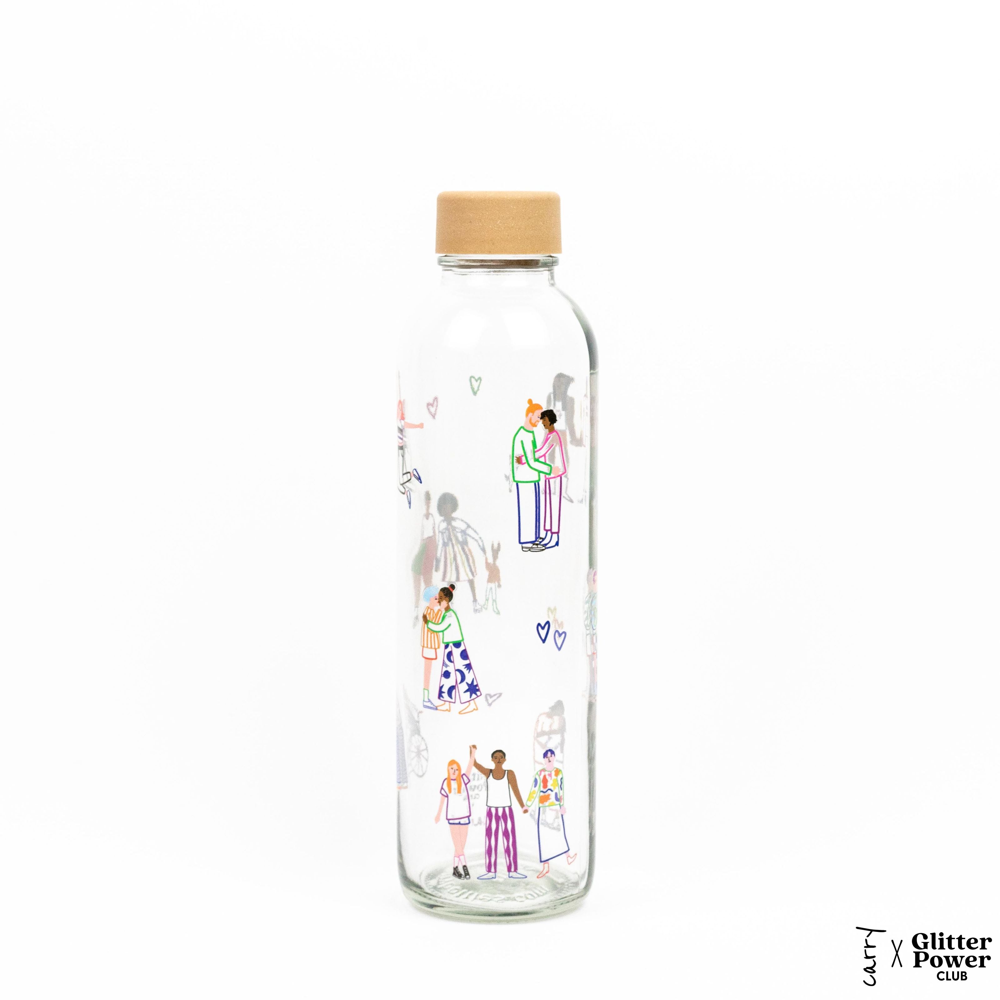 LOVE IS LOVE Bouteille en verre de 0,7 l