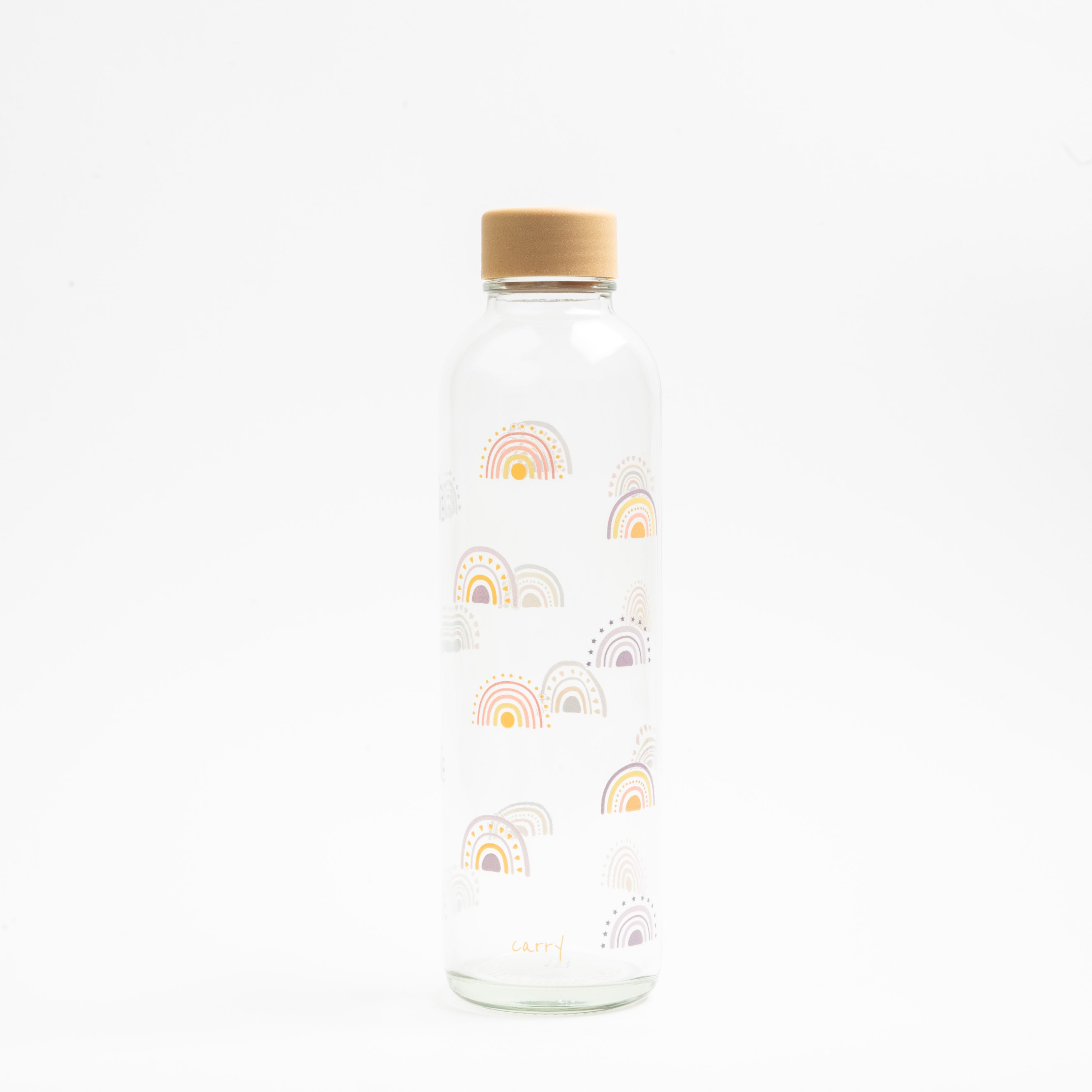 BOHO RAINBOW 0.7L glas drinking bottle
