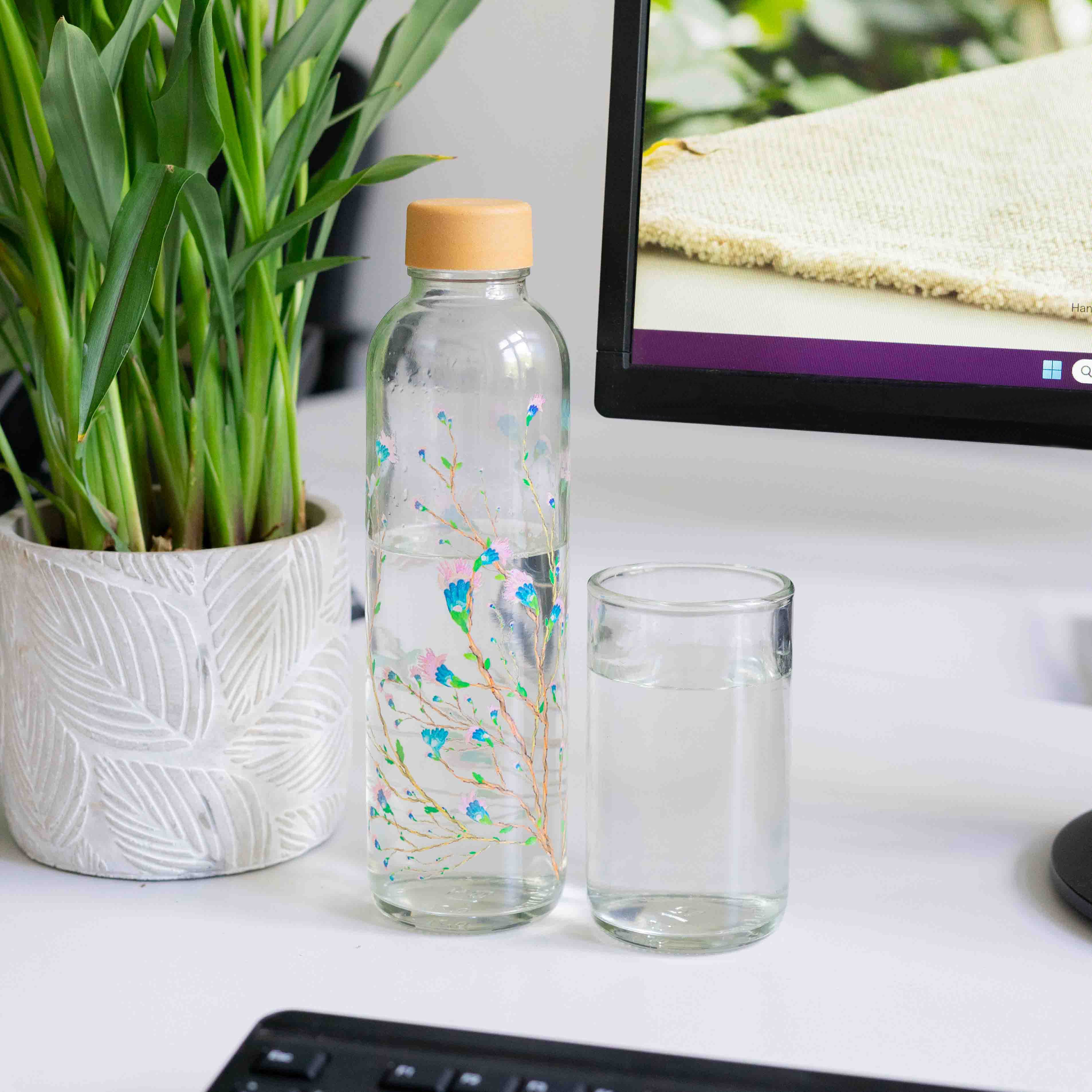 CARRY GLASS 300 ml Trinkglas 4er Set - UPCYCLING