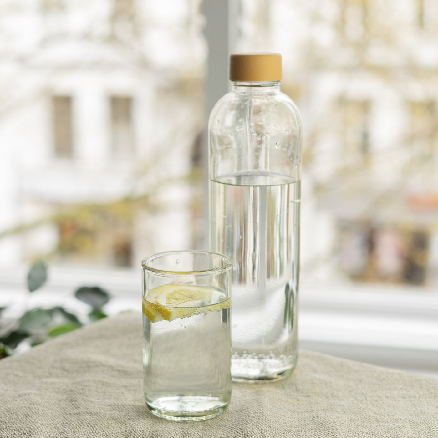 CARRY GLASS 300 ml Trinkglas 4er Set - UPCYCLING