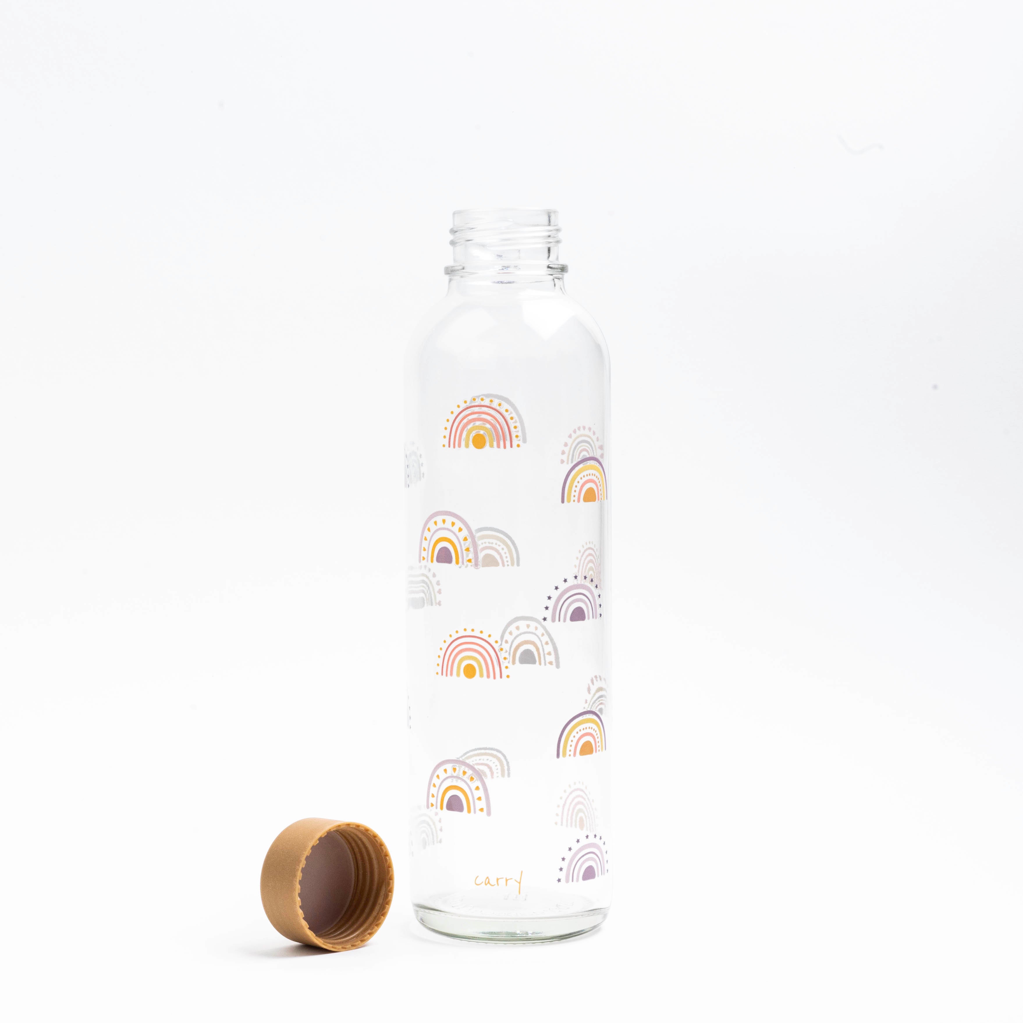 BOHO RAINBOW 0.7L glas drinking bottle