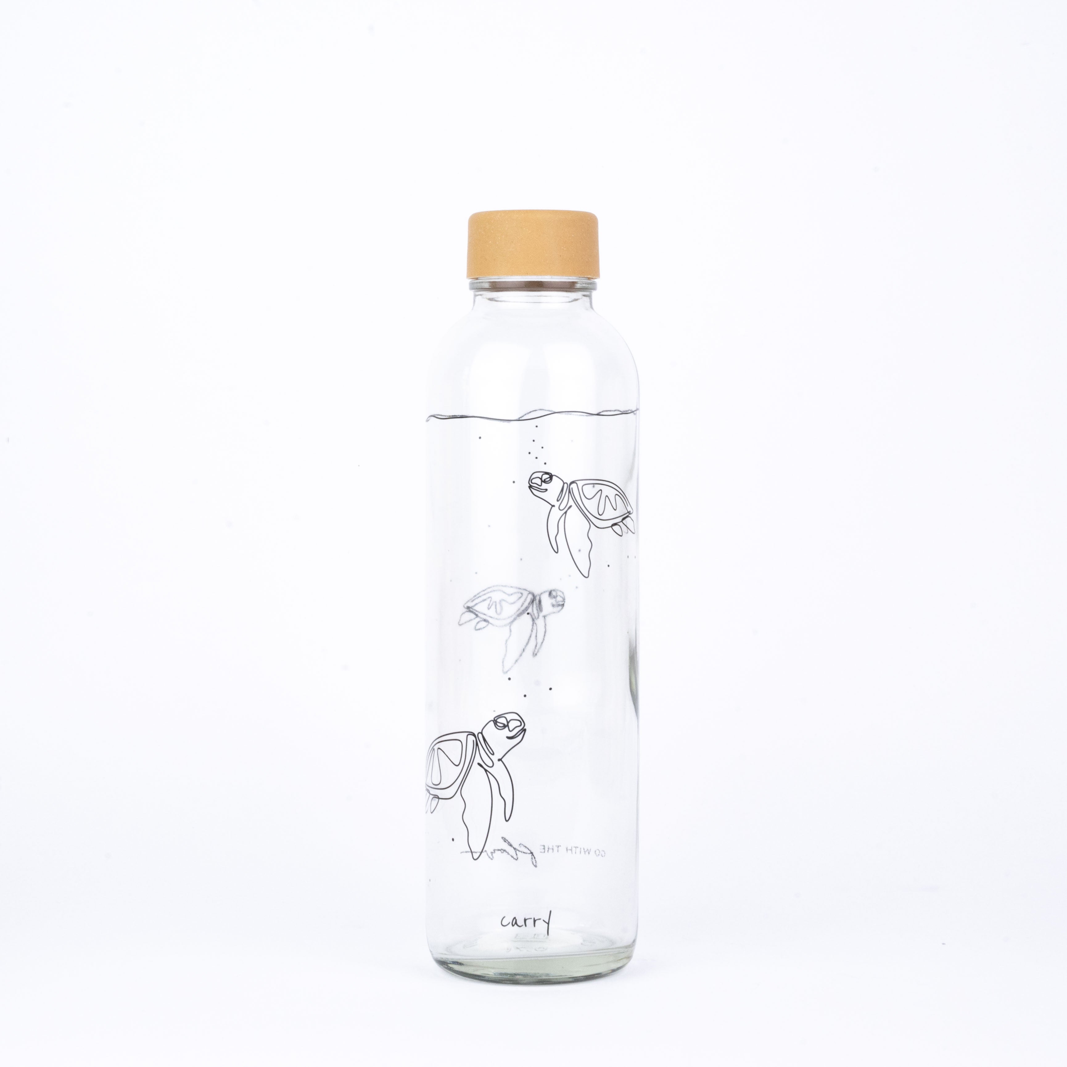 GO WITH THE FLOW  0,7 l Glasflasche