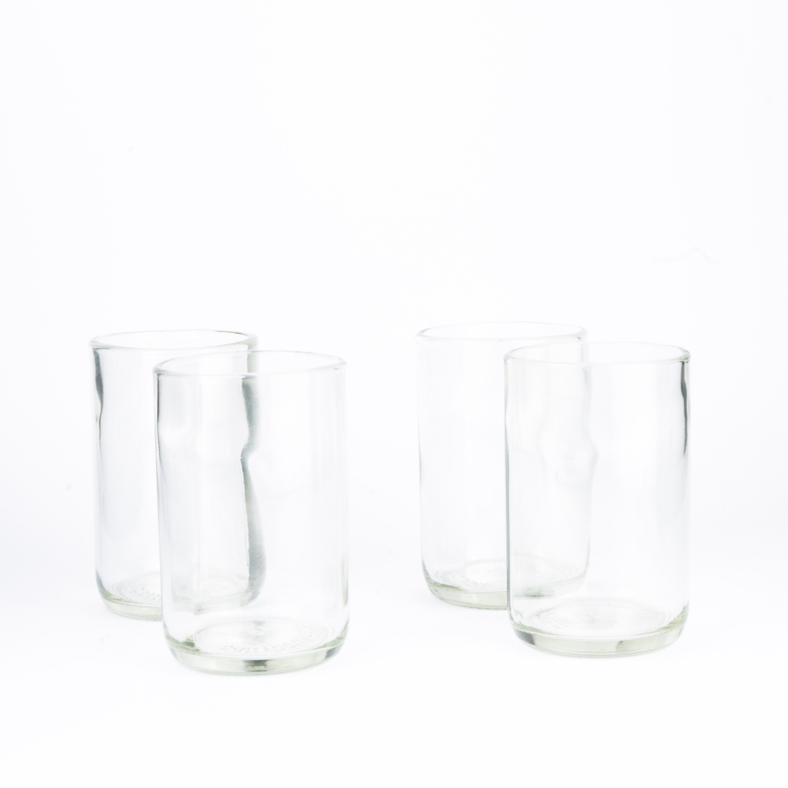 CARRY GLASS 400 ml Trinkglas 4er Set - UPCYCLING