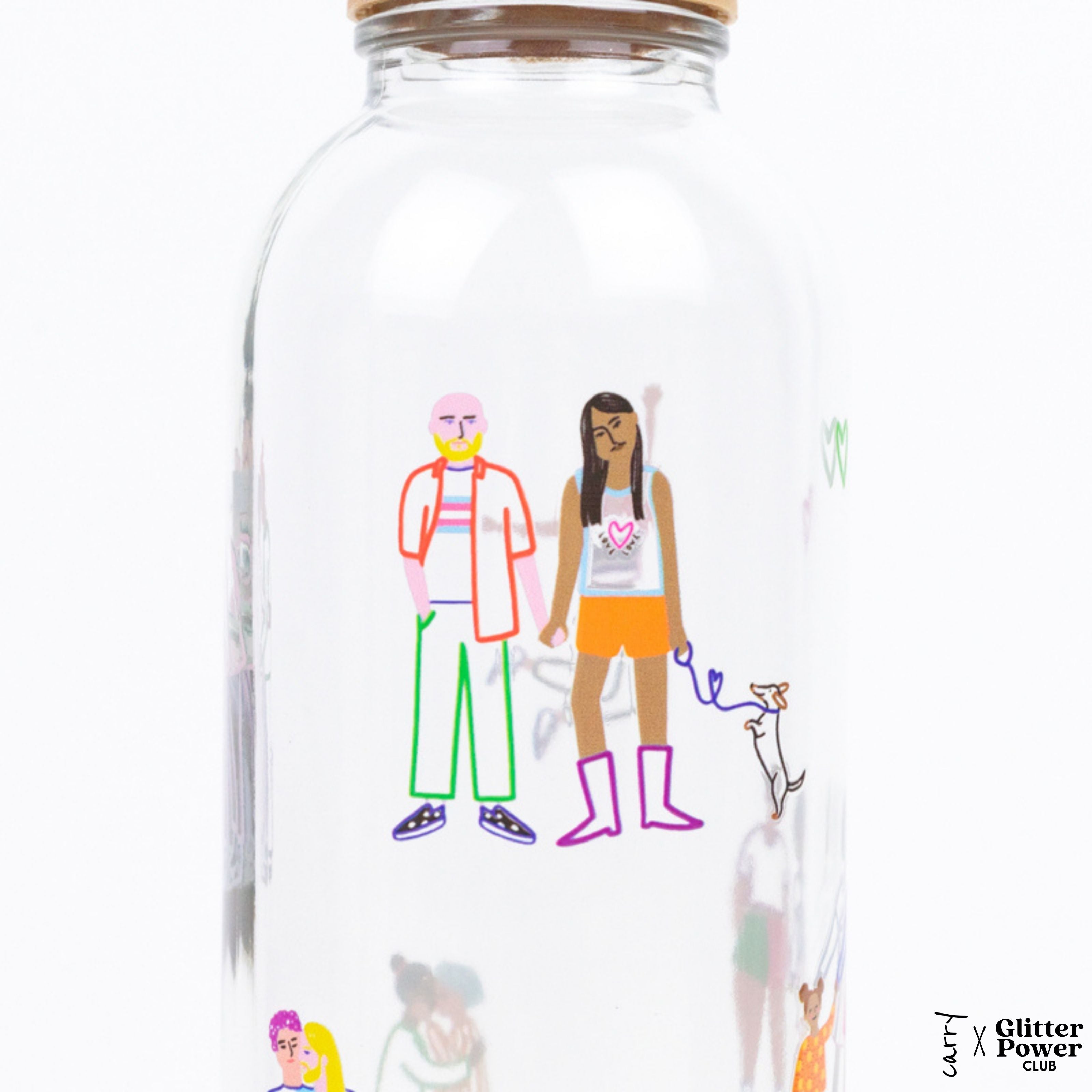 LOVE IS LOVE 0,7 l Glasflasche