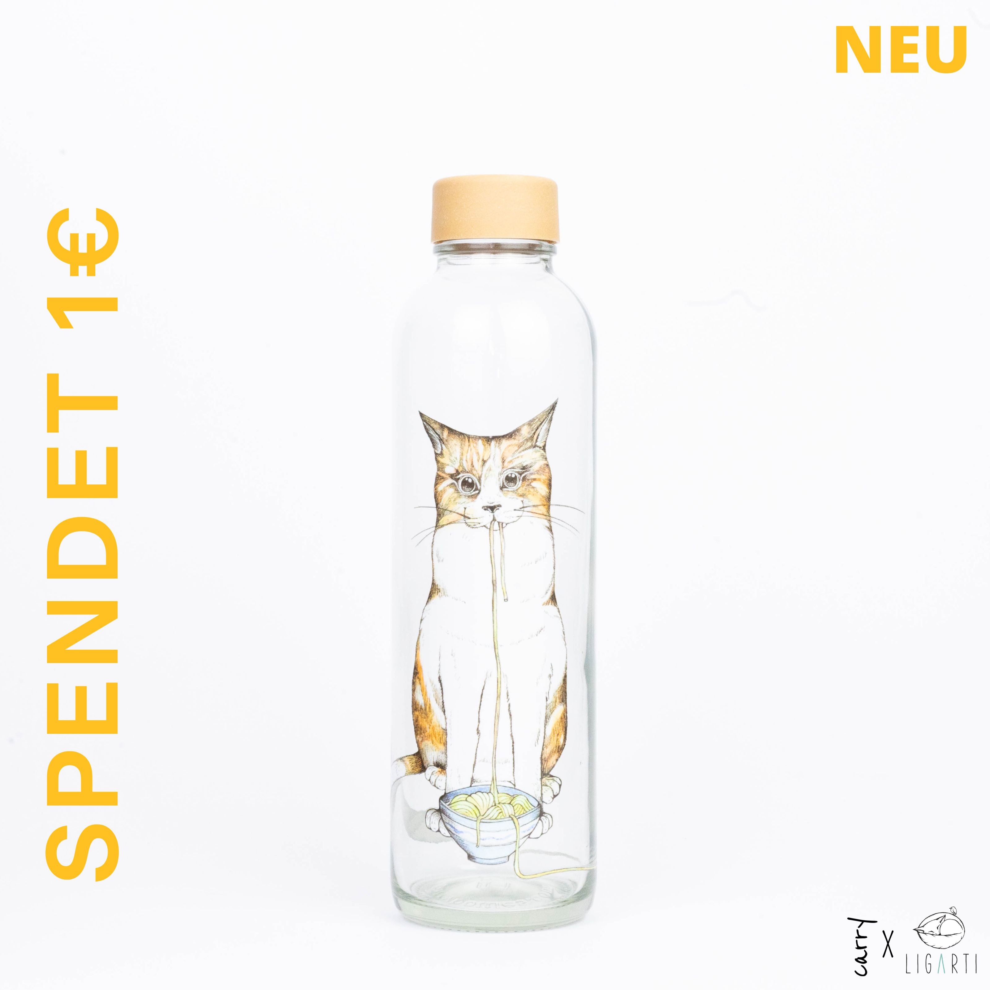 RAMEN CAT 0,7 l Glasflasche