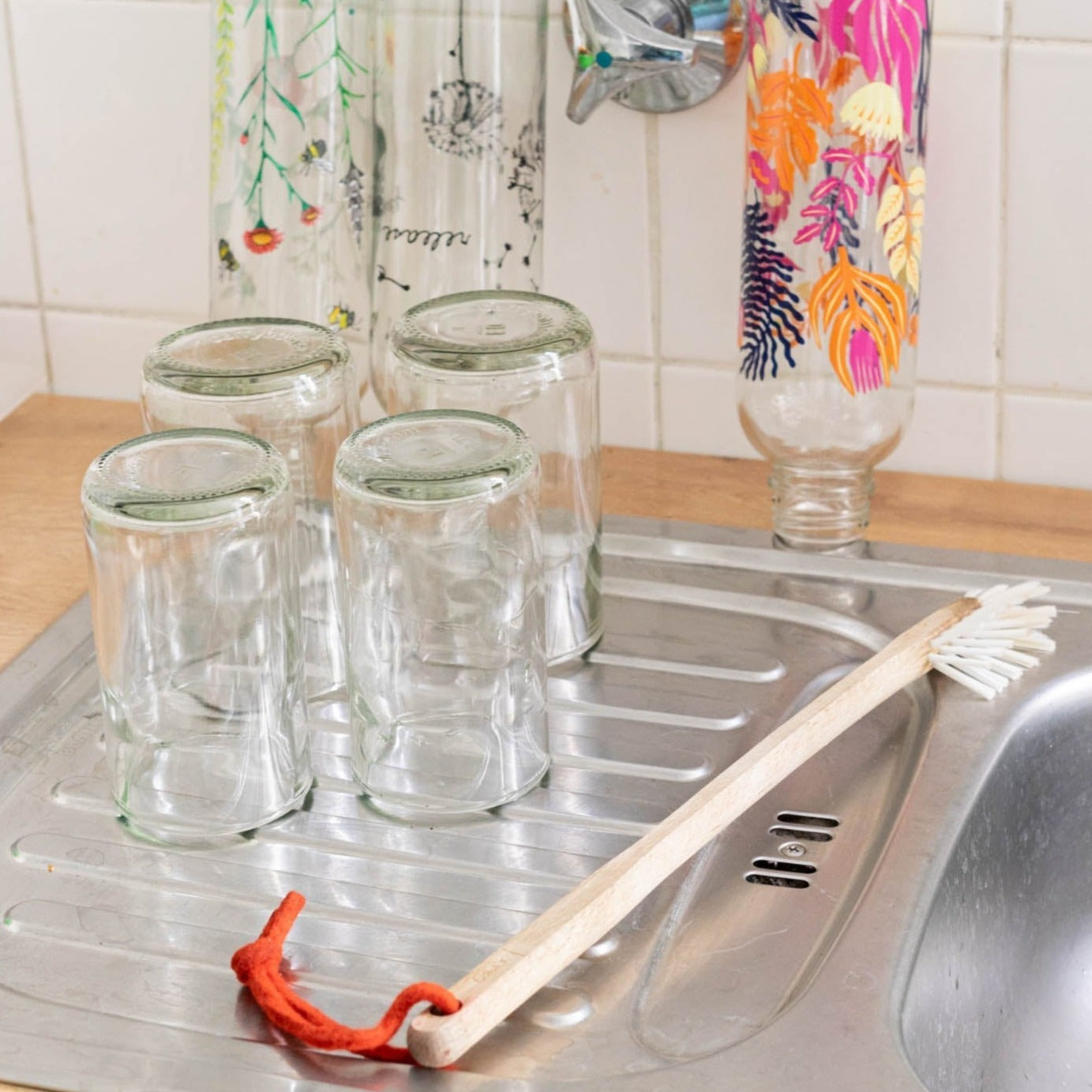 CARRY GLASS 400 ml Trinkglas 2er Set - UPCYCLING