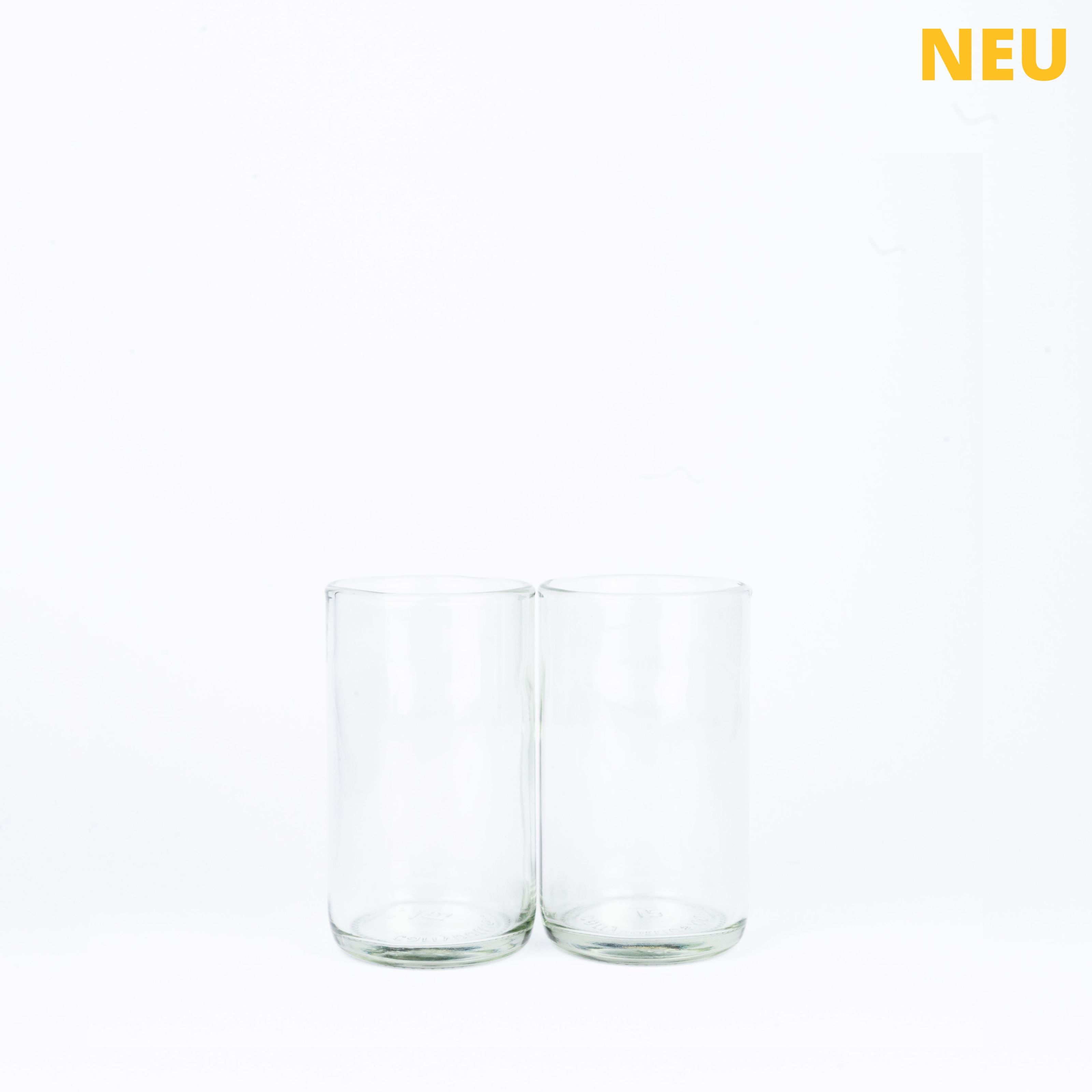 CARRY GLASS 300 ml Trinkglas 2er Set - UPCYCLING