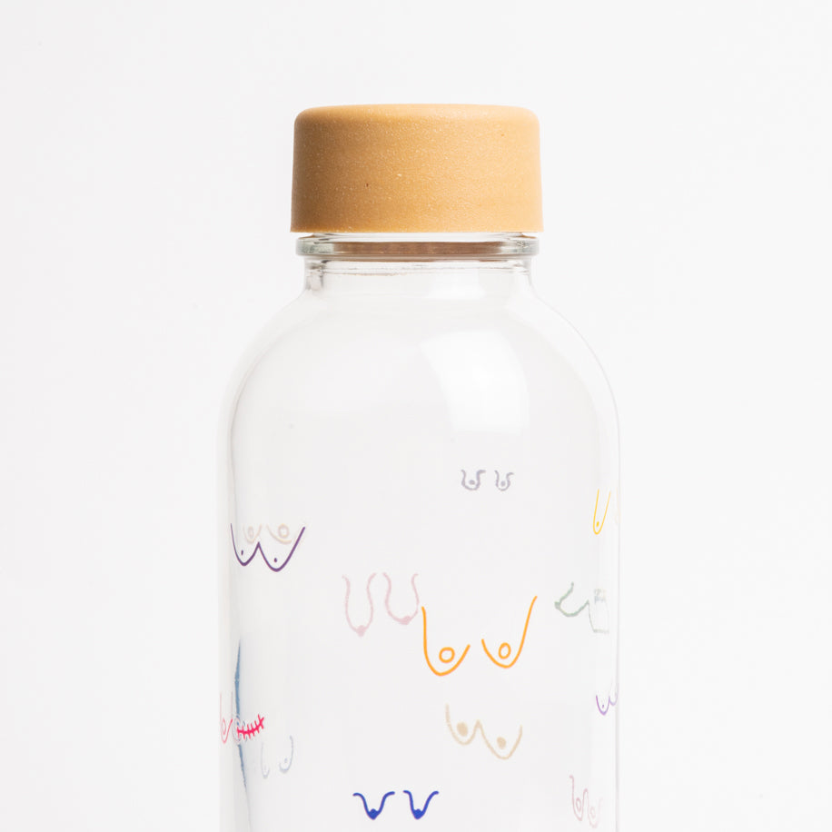 Boobies CARRY Glasflasche mit nachhaltigem Schraubverschluss