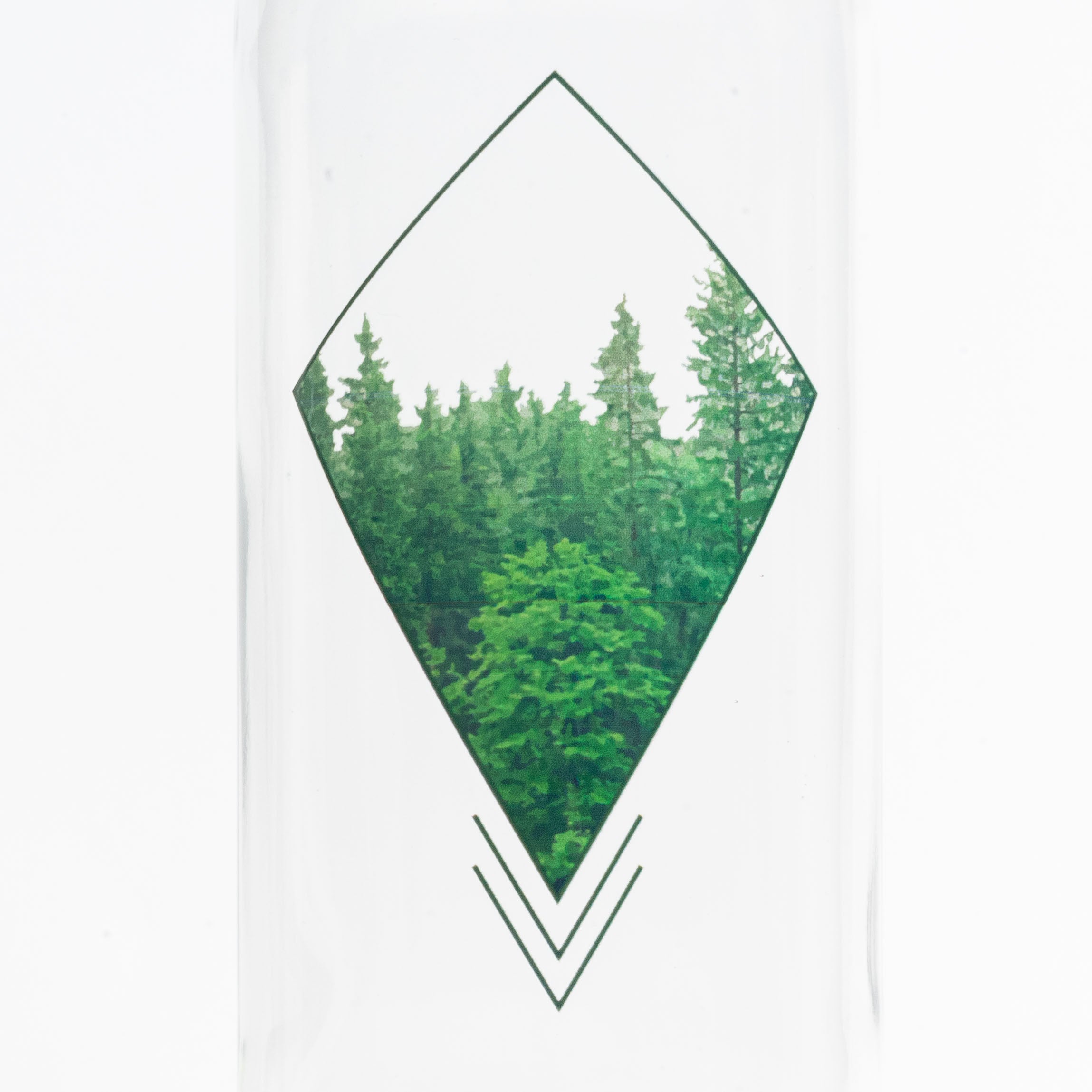 Into The Woods 0,7L CARRY Trinkflasche mit geometrischem Waldmotiv und 5€  Spende